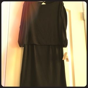 LBD with keyhole back & cold shoulder